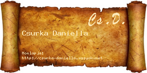 Csurka Daniella névjegykártya
